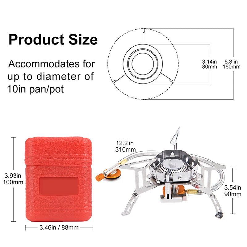 Camping Wind Proof Gas Burner Outdoor Stove