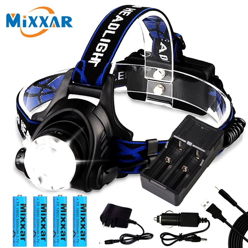 Powerful LED Waterproof Headlamp