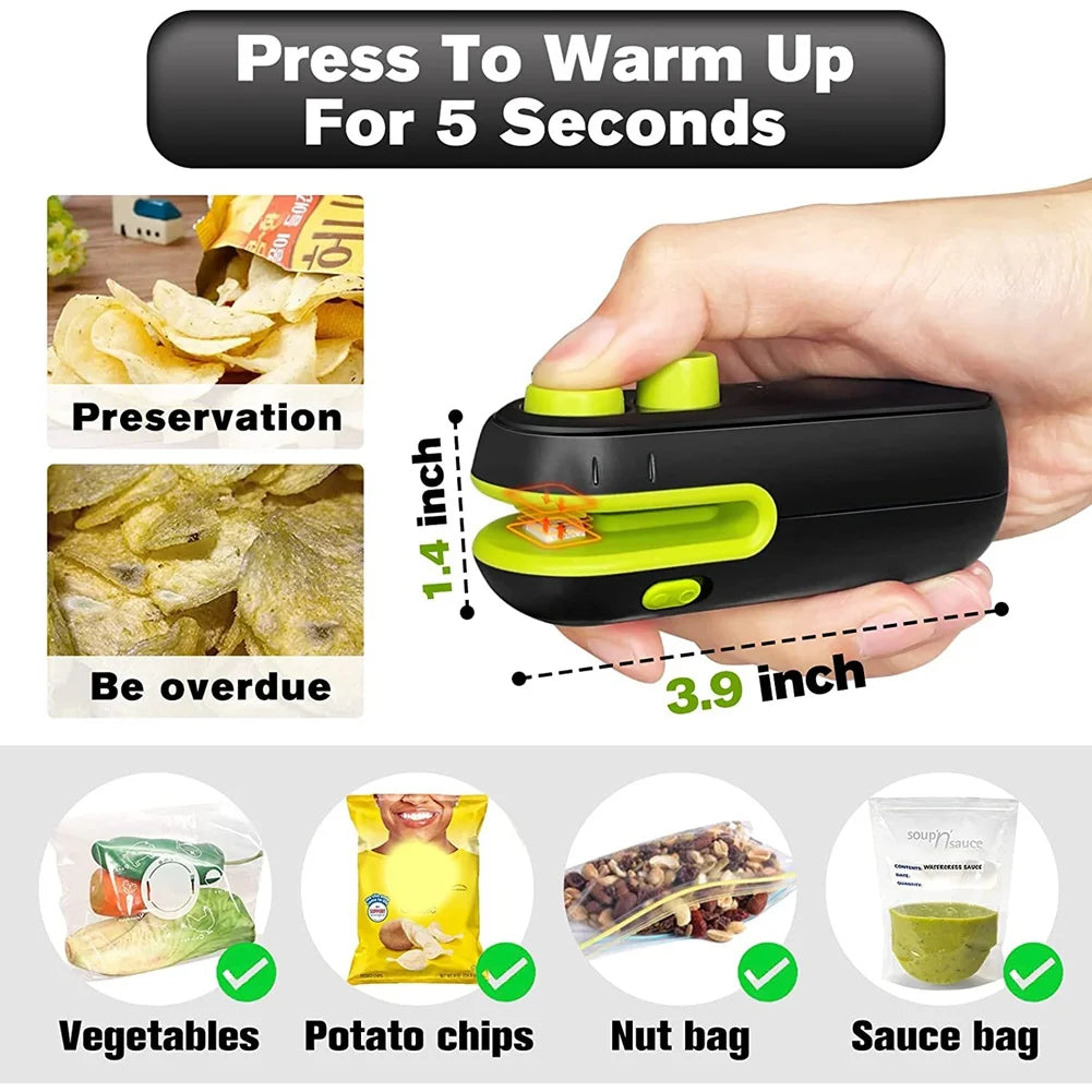 USB Charged Portable Mini Bag Sealer