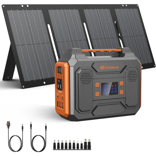 Portable Solar Generator, 300W Power Station