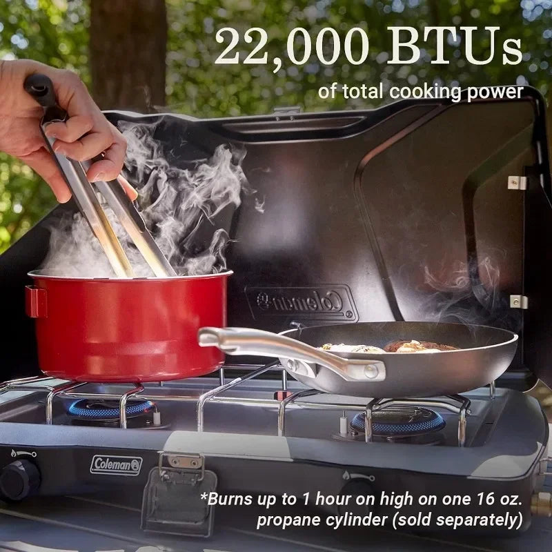 Coleman Triton+ 2-Burner Propane Camping Stove