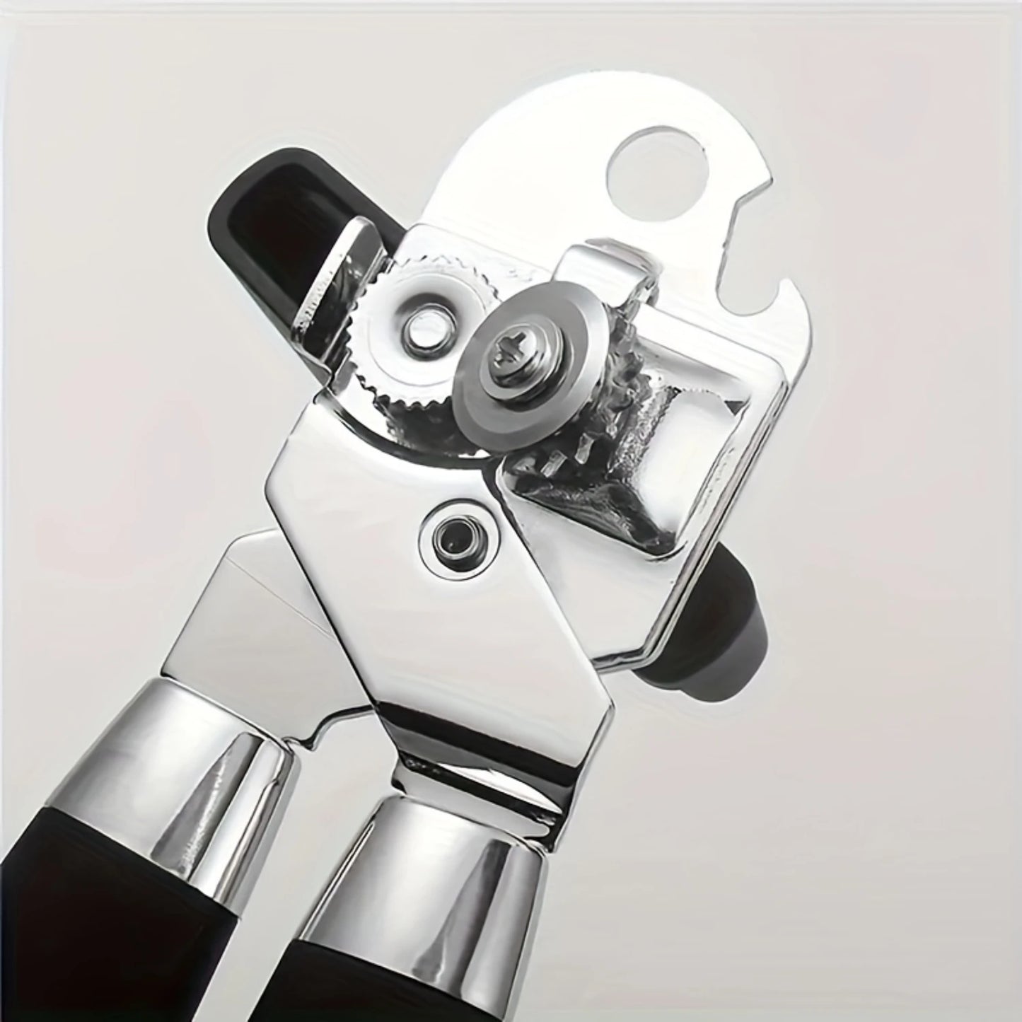 Stainless Steel Manual Can Opener - Easy Grip Handles