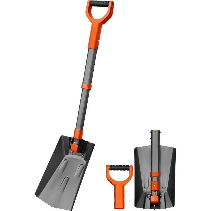 Folding snow shovel