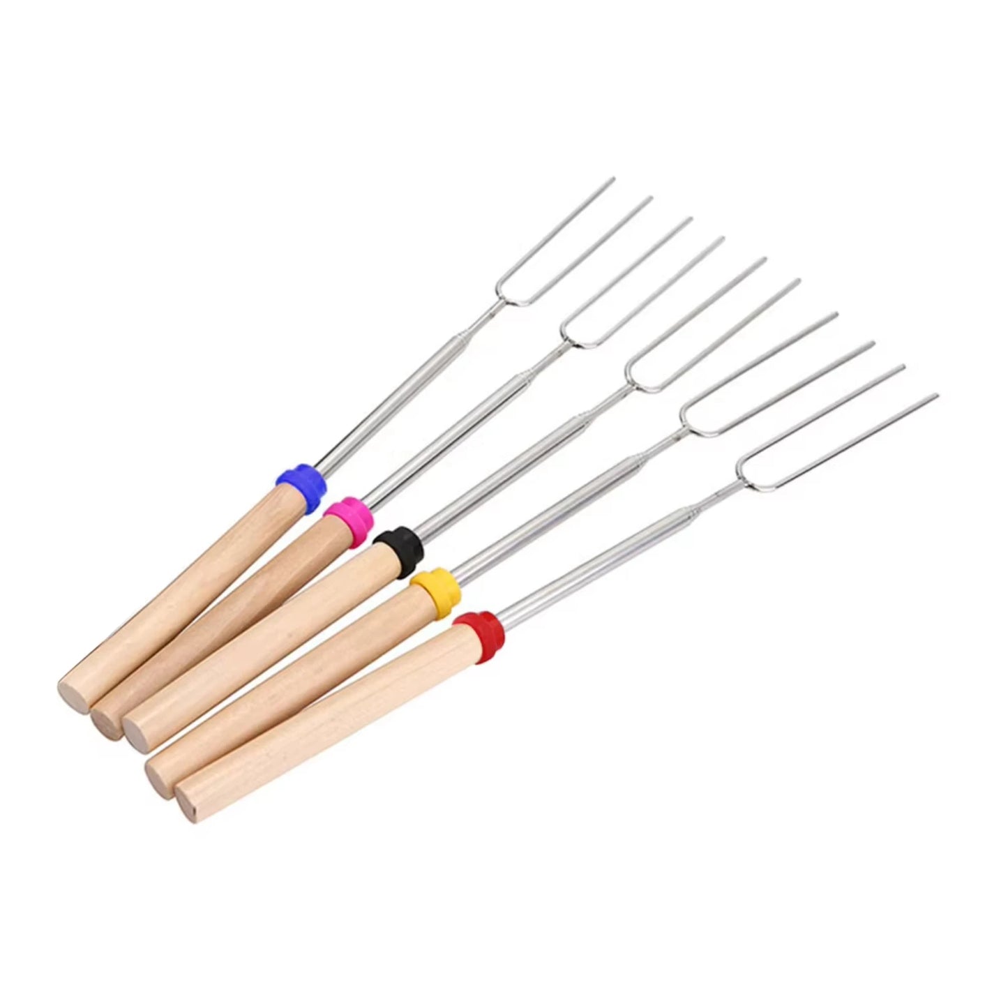 Telescopic U-Shaped Outdoor Roasting Sticks