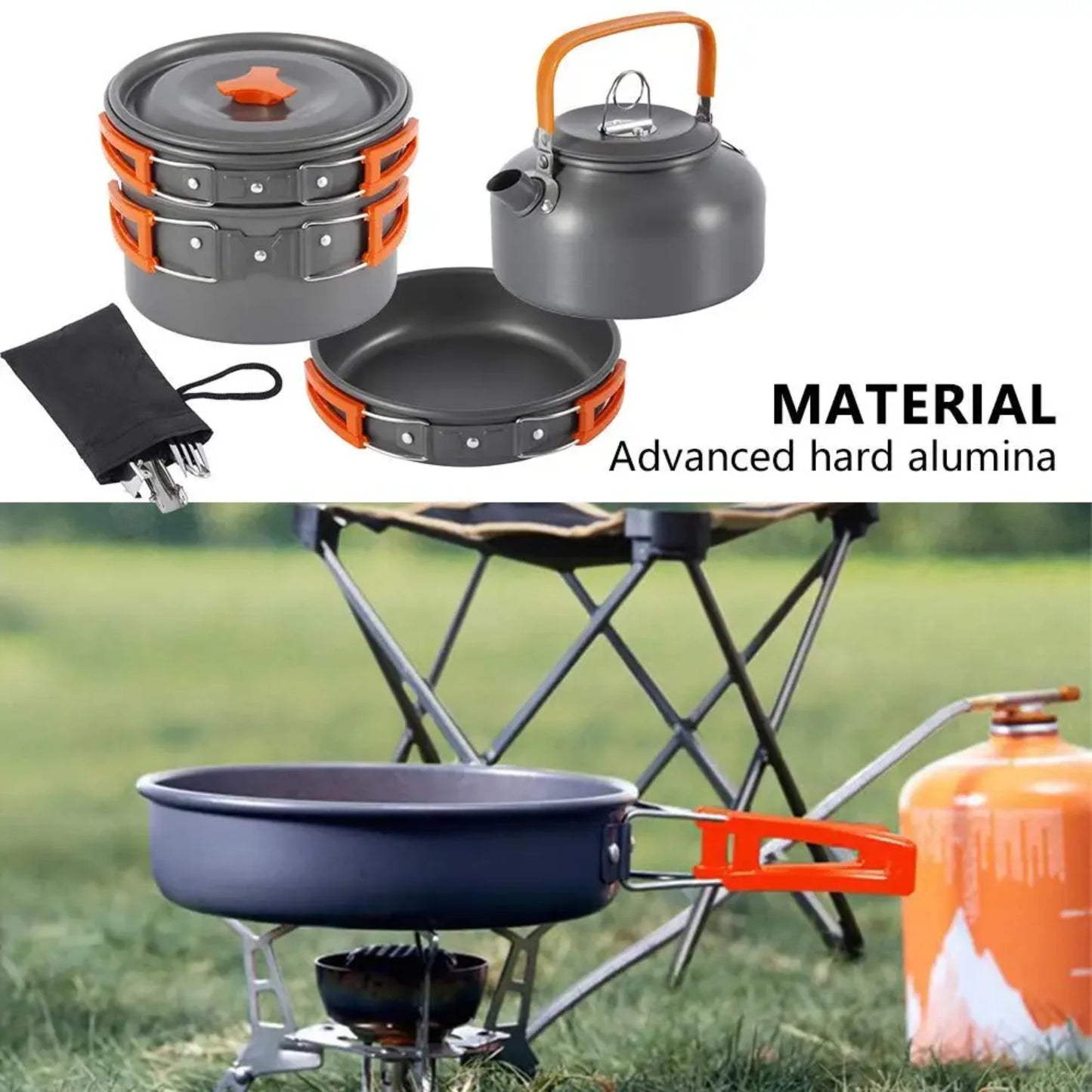 Aluminum Outdoor Camping Cookware Kit