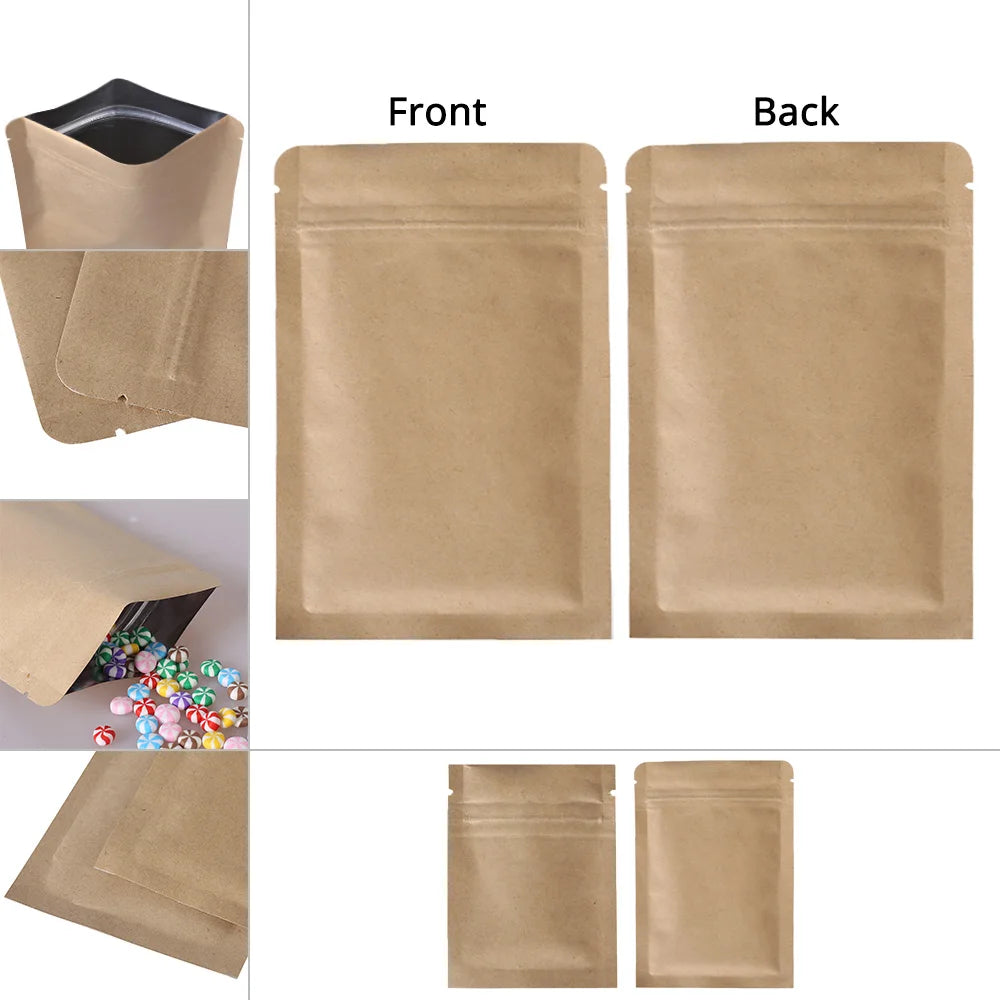 100pc Paper Heat Sealing Storage Bags