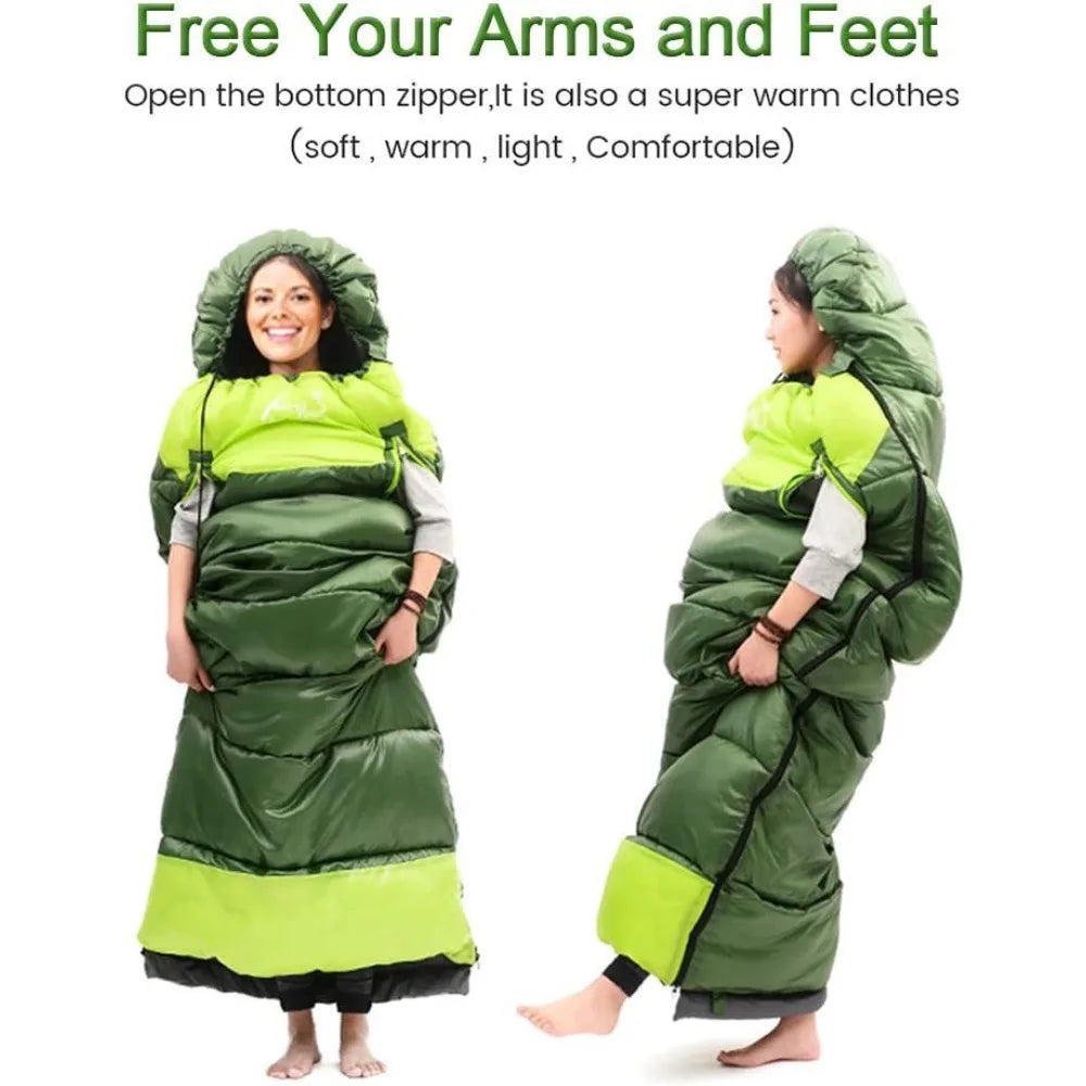 Adult Lightweight Cold Weather Mummy Sleeping Bag