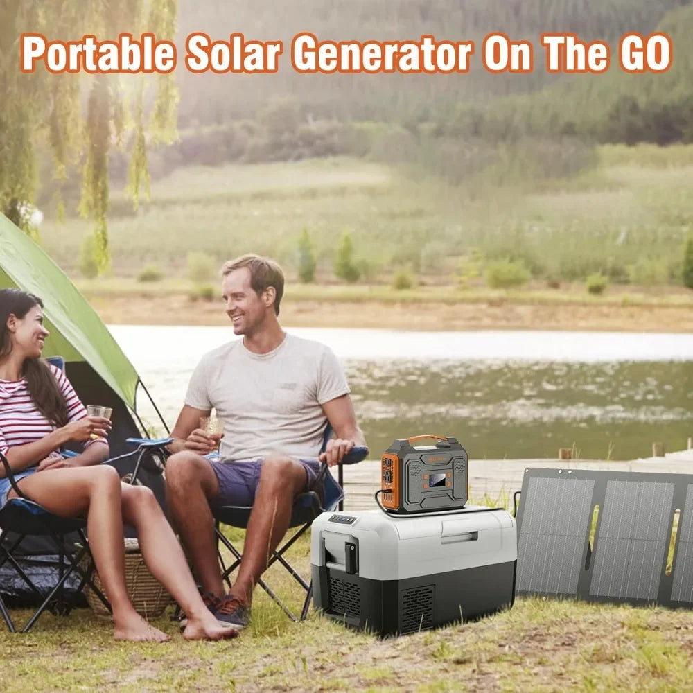 Portable Solar Generator, 300W Power Station