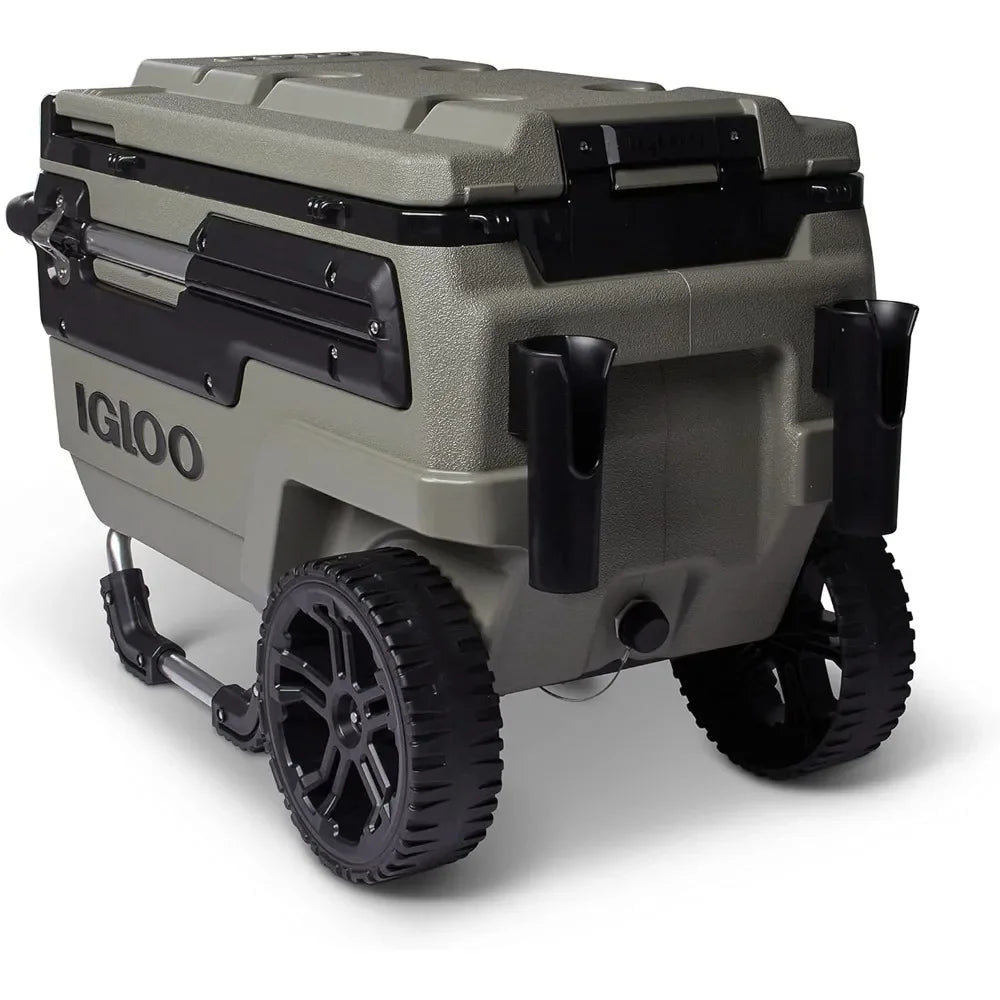 70 Qt Premium Trailmate Wheeled Rolling Cooler,