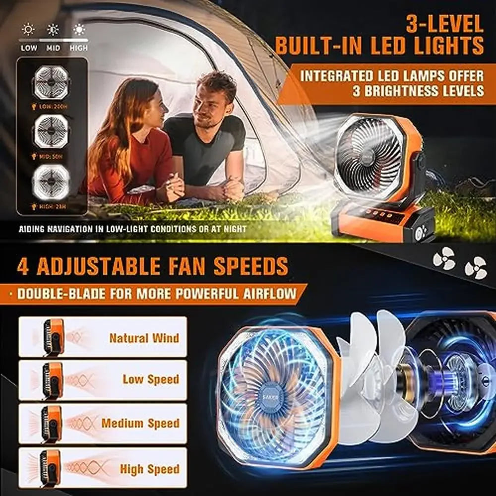 Rechargeable Camping Fan