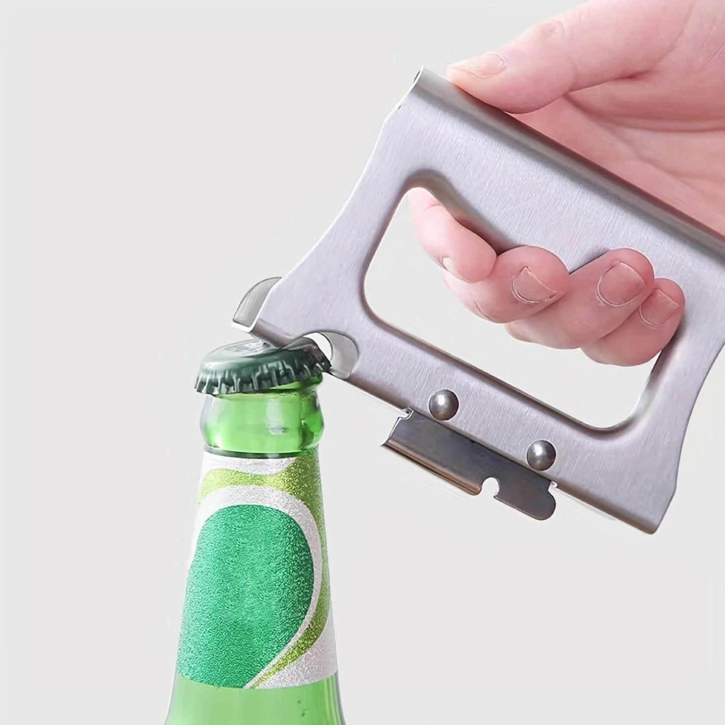 1pc Stainless Steel Can Opener - Multifunctional Tool for  and Outdoor Use - Effortlessly Open Cans, Beer Bottles, and More